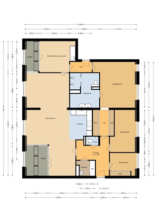 Floorplan - De Meent 18, 3751 DT Bunschoten-Spakenburg